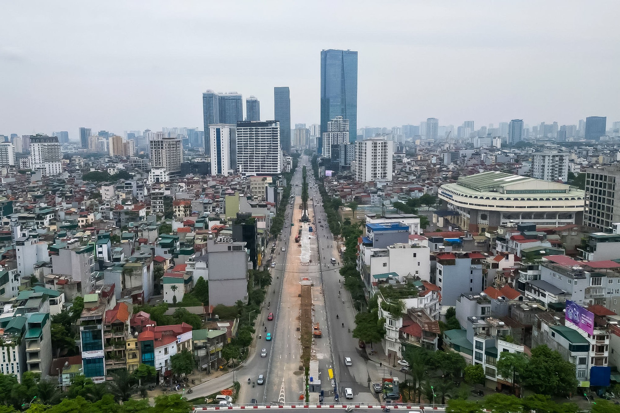Cận cảnh công trường ga ngầm S1 trên đường Văn Cao - Ảnh 1