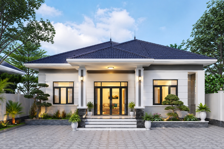 Chi phí xây nhà 1 tầng 90m² bao nhiêu tiền?