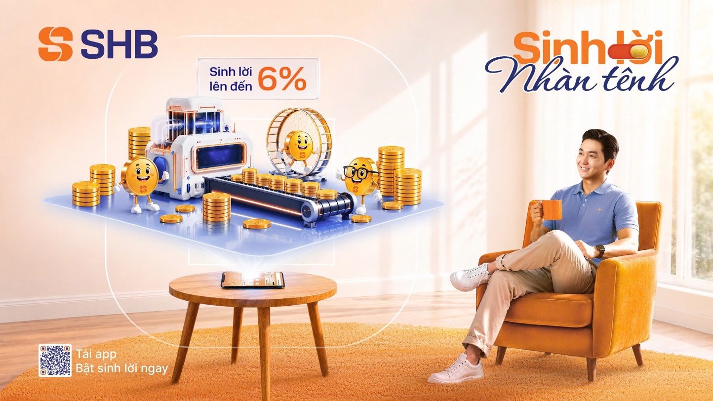 SHB SAHA ra mắt tính năng “Sinh lời nhàn tênh”: Tự động sinh lời tới 6%/năm - Ảnh 1