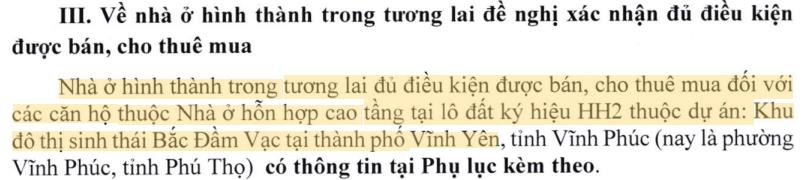 Luxora Vĩnh Yên chính thức đủ điều kiện mở bán