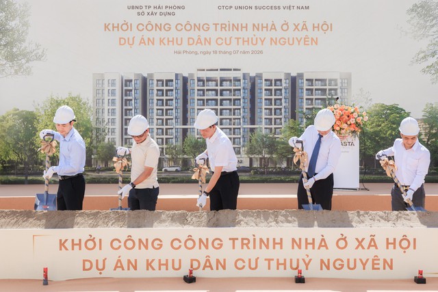 Khởi công khu nhà ở xã hội quy mô gần 1.000 căn tại Khu đô thị Vlasta – Thủy Nguyên