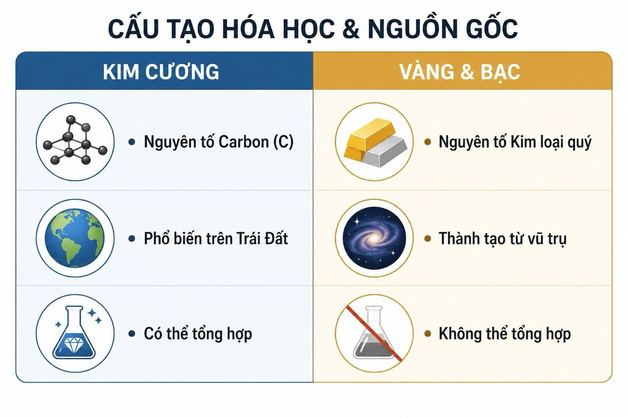 Được xem là biểu tượng của quý hiếm, vì sao kim cương không thể tích trữ như vàng bạc? - Ảnh 1