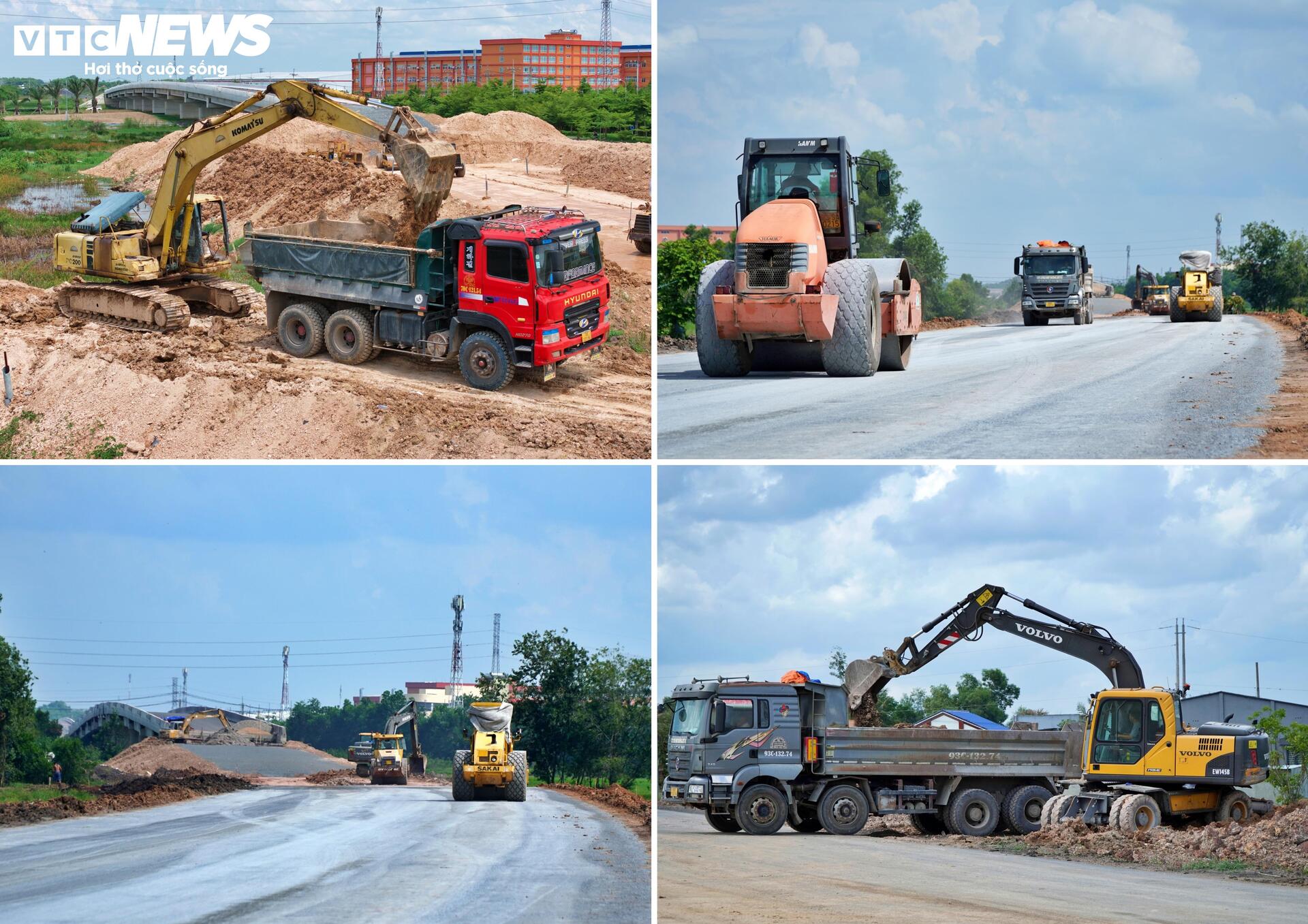 Dồn dập thảm nhựa những cây số cuối cùng nối thông đường Hồ Chí Minh - Ảnh 1