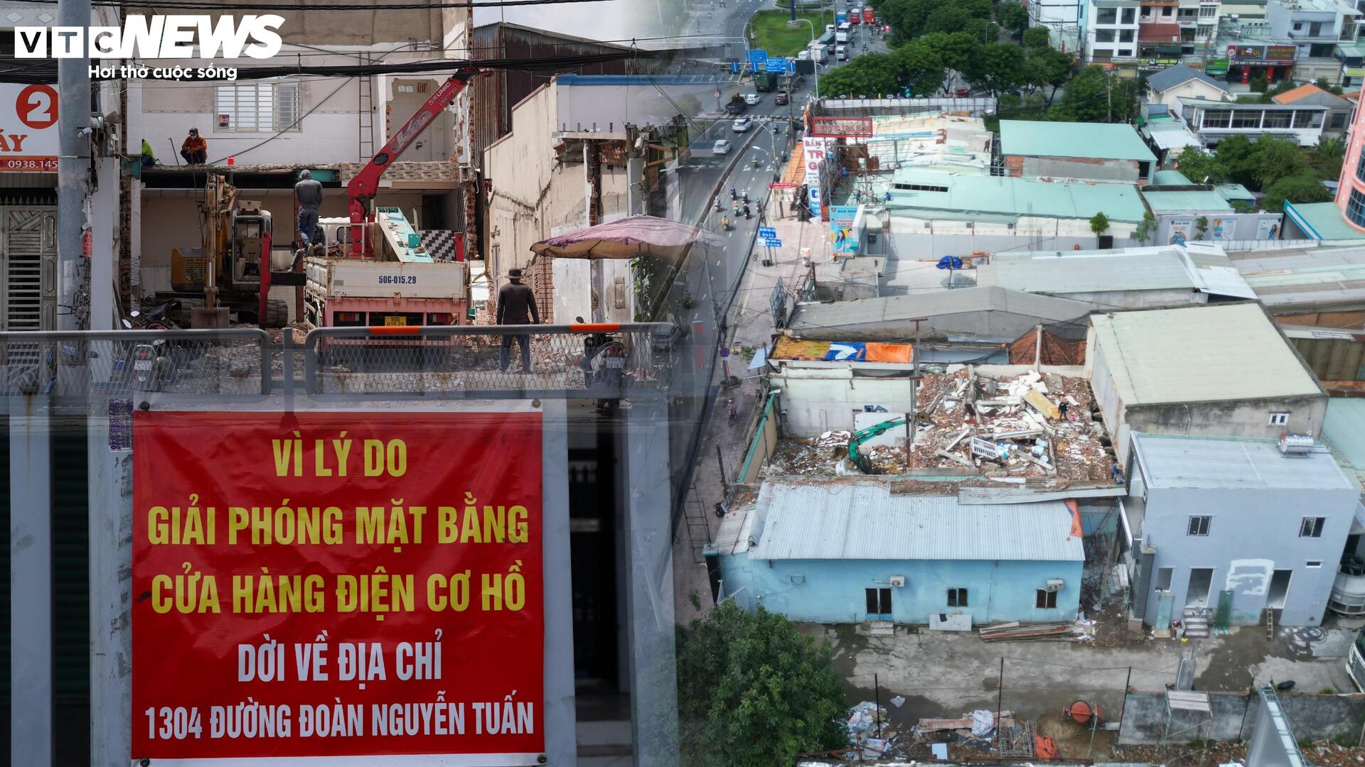 Người dân dỡ nhà, giao mặt bằng để mở rộng quốc lộ 1 nối TP.HCM với Tây Ninh