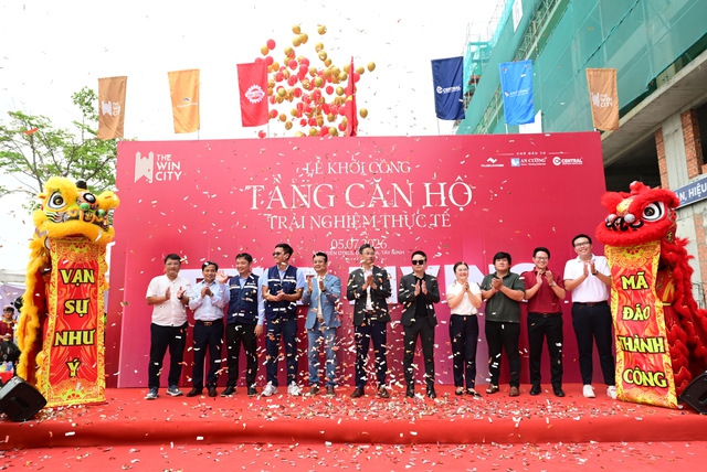 Bộ 3 chủ đầu tư khởi công tầng căn hộ trải nghiệm thực tế The Win City - Ảnh 1
