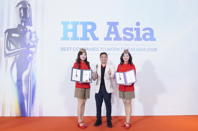 Vietjet khẳng định sức hút môi trường làm việc quốc tế tại HR Asia Awards 2026 - Ảnh 1
