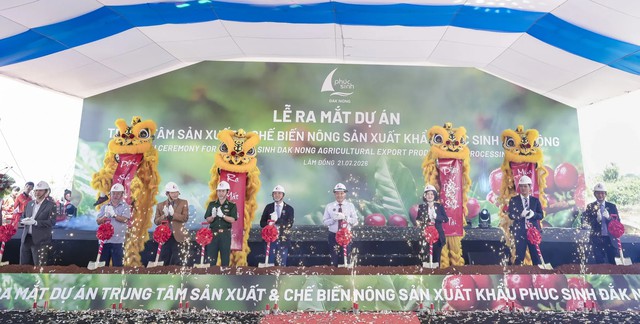 Phúc Sinh ra mắt Trung tâm sản xuất và chế biến nông sản xuất khẩu - Ảnh 1