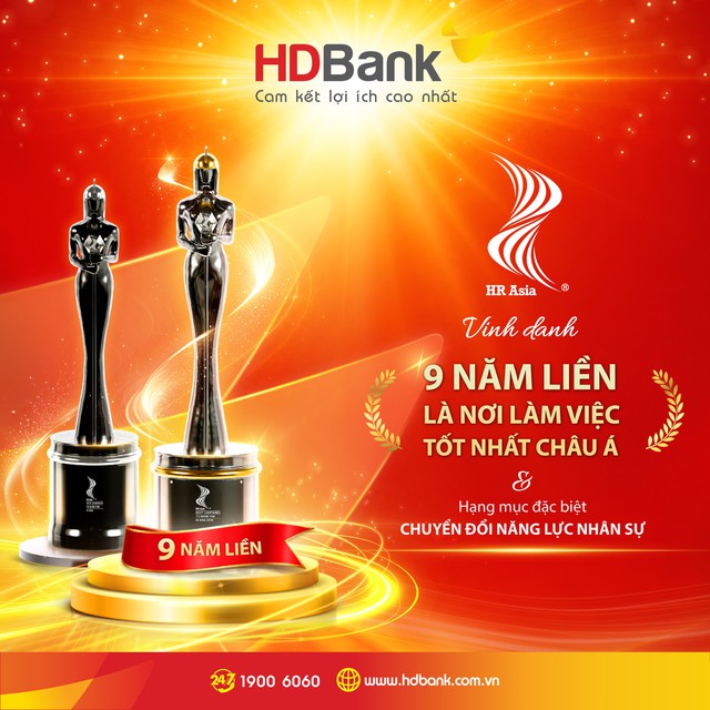 HDBank là "Nơi làm việc tốt nhất châu Á" 9 năm liên tiếp - Ảnh 1