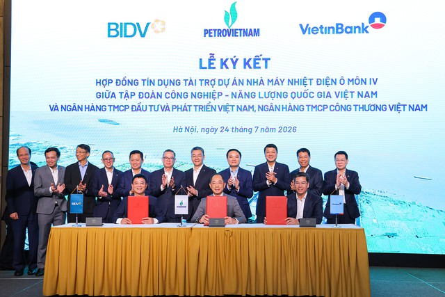 Petrovietnam ký hợp đồng tín dụng 7.300 tỉ đồng xây Nhà máy Nhiệt điện Ô Môn IV - Ảnh 1