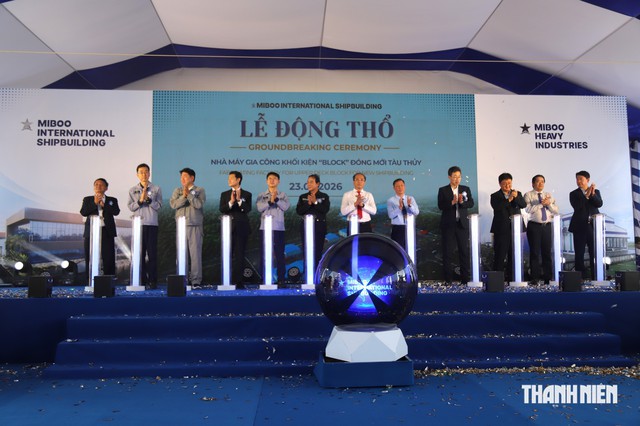 Động thổ nhà máy gia công khối kiện đóng tàu hơn 500 tỉ đồng ở Khánh Hòa