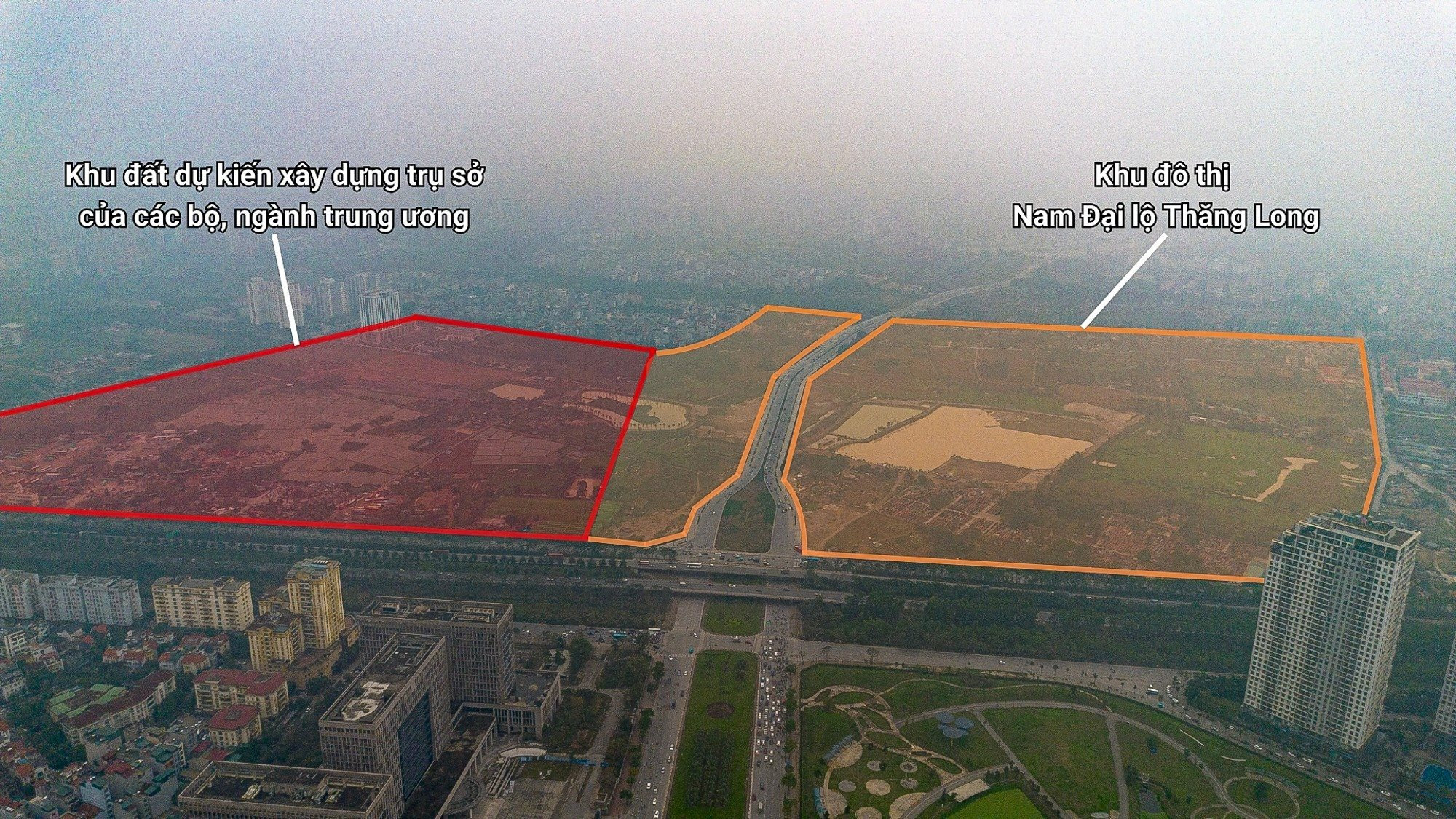 Hà Nội phê duyệt hồ sơ mời thầu KĐT hơn 20.000 tỷ, quy mô 75ha nằm trên trục Đại lộ Thăng Long