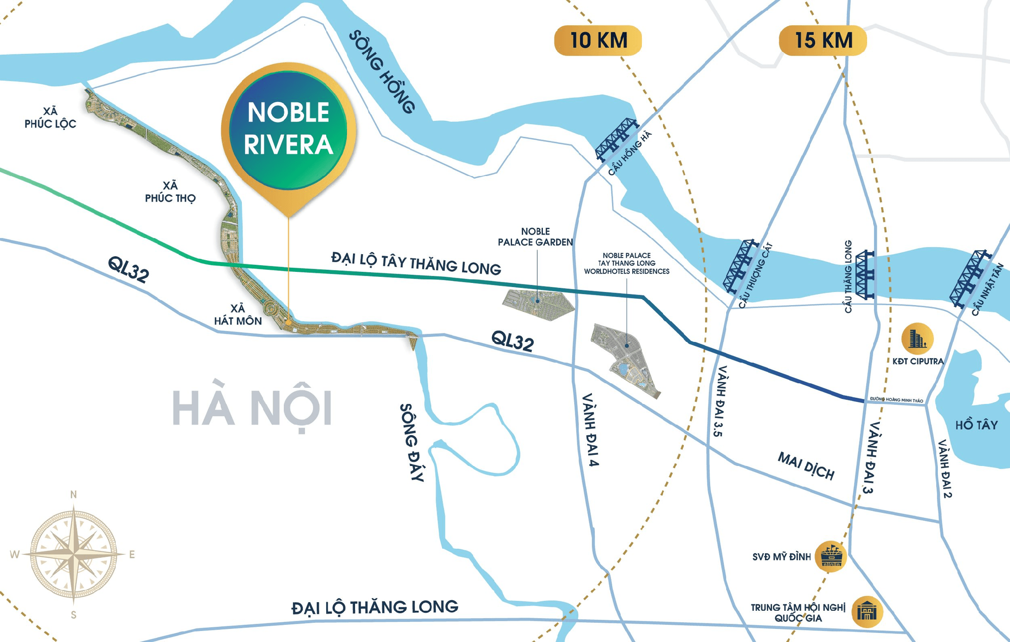 Có gì trong đại đô thị sinh thái gần 250ha, 11km ven sông vừa được Sunshine Group khởi công trên trục Tây Thăng Long?