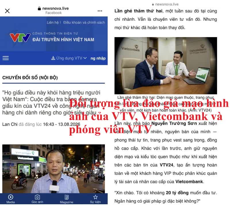 Vietcombank phát cảnh báo khẩn về việc bị giả mạo