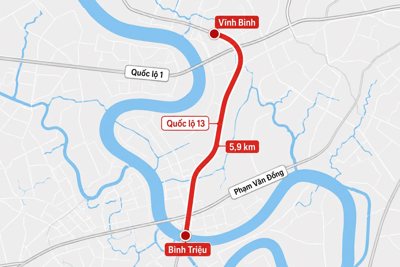 “Ông trùm” BOT được chọn làm tuyến đường 6.276 có 10-14 làn xe tại cửa ngõ huyết mạch của TP.HCM