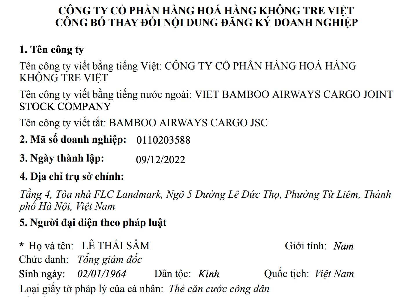 Chủ nợ từng cho Bamboo Airways vay hơn 7.700 tỷ đồng: Nhận nhiệm vụ mới