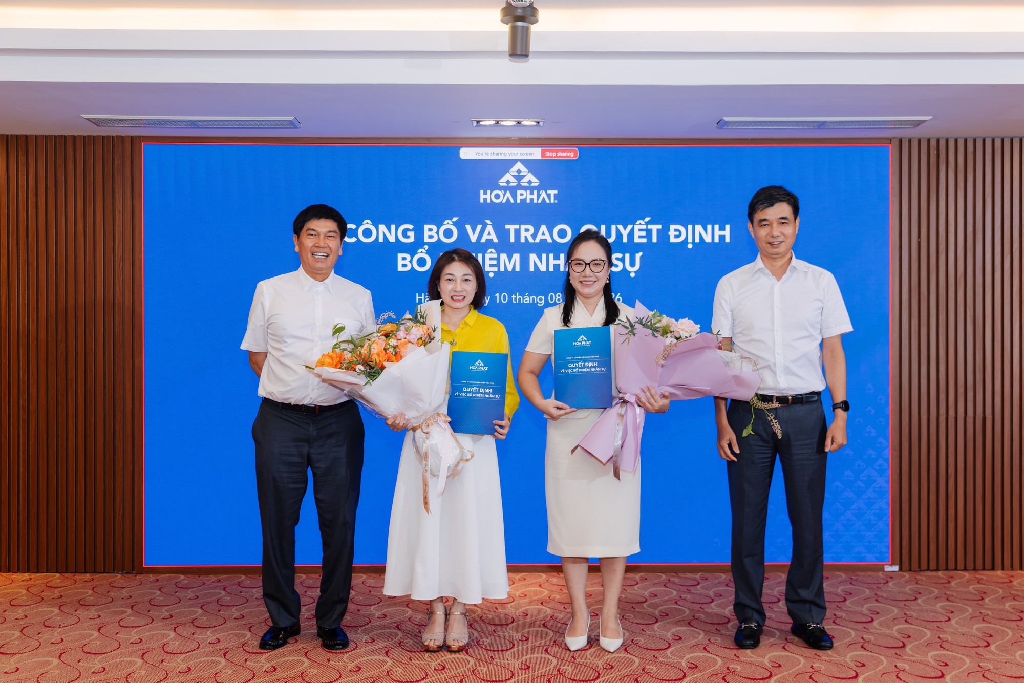 2 nữ cán bộ làm việc hàng chục năm tại Hòa Phát được thăng chức vào Ban Giám đốc, ông Trần Đình Long nhắc một điều phải được "giữ như con ngươi của mình"