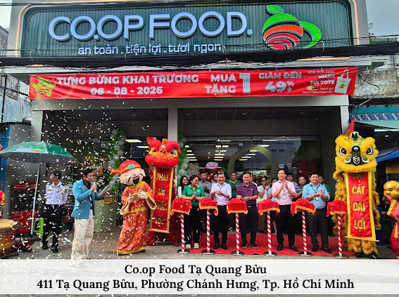 Co.op Food đồng loạt khai trương và nâng cấp 9 cửa hàng