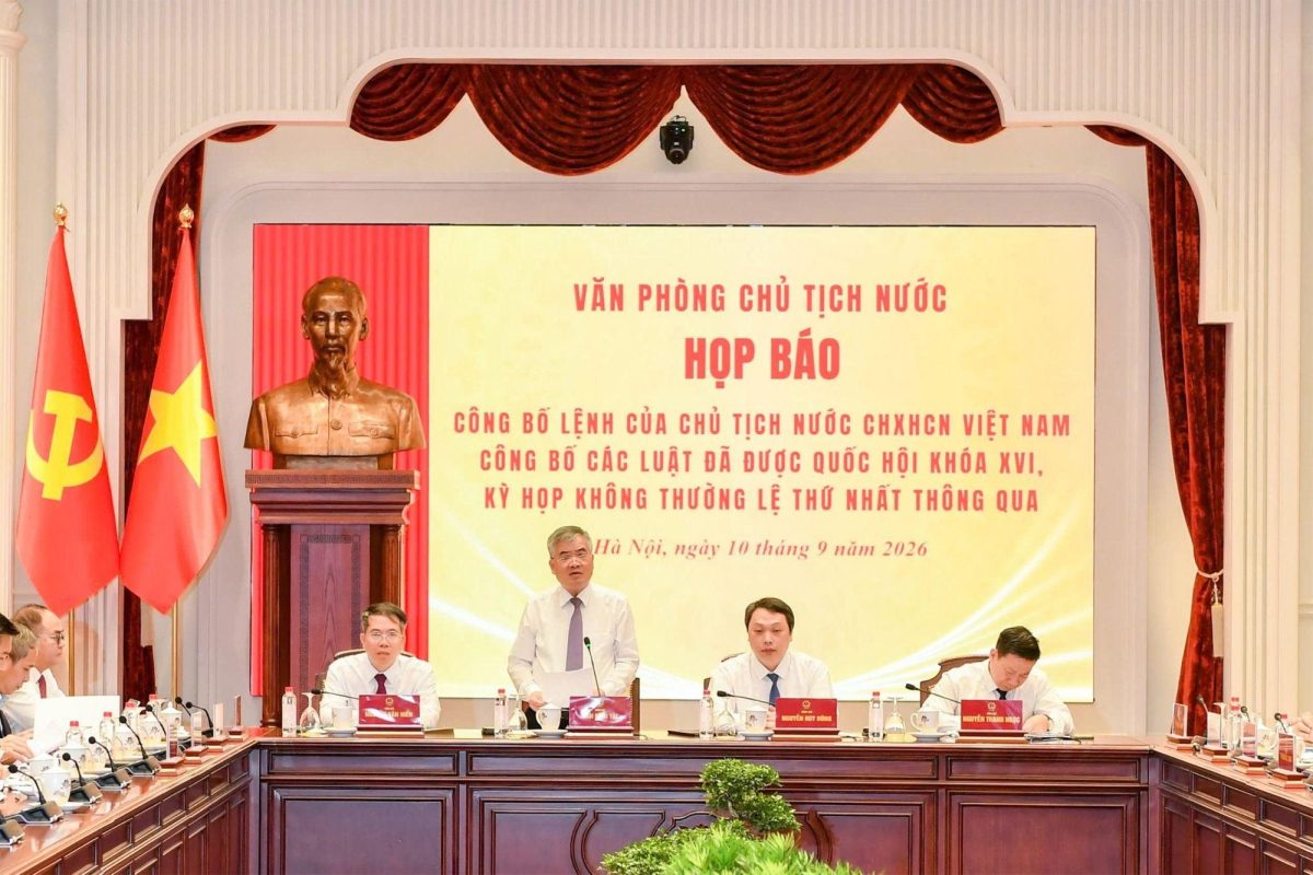 Công bố Lệnh của Chủ tịch nước về Luật sửa đổi, bổ sung một số điều của Luật Ngân hàng Nhà nước Việt Nam, Luật Phòng, chống rửa tiền và Luật Các tổ chức tín dụng