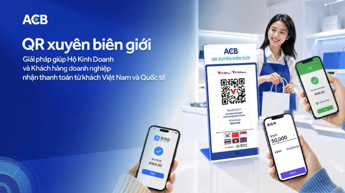 Mới từ ACB: Giải pháp thanh toán doanh nghiệp, hộ kinh doanh và khách hàng đều quan tâm