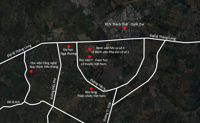 Trường được mệnh danh là "Harvard Việt Nam" xây cơ sở mới cách trung tâm Hà Nội 20km, nằm trên đại lộ 16 làn xe, có tuyến metro đi qua