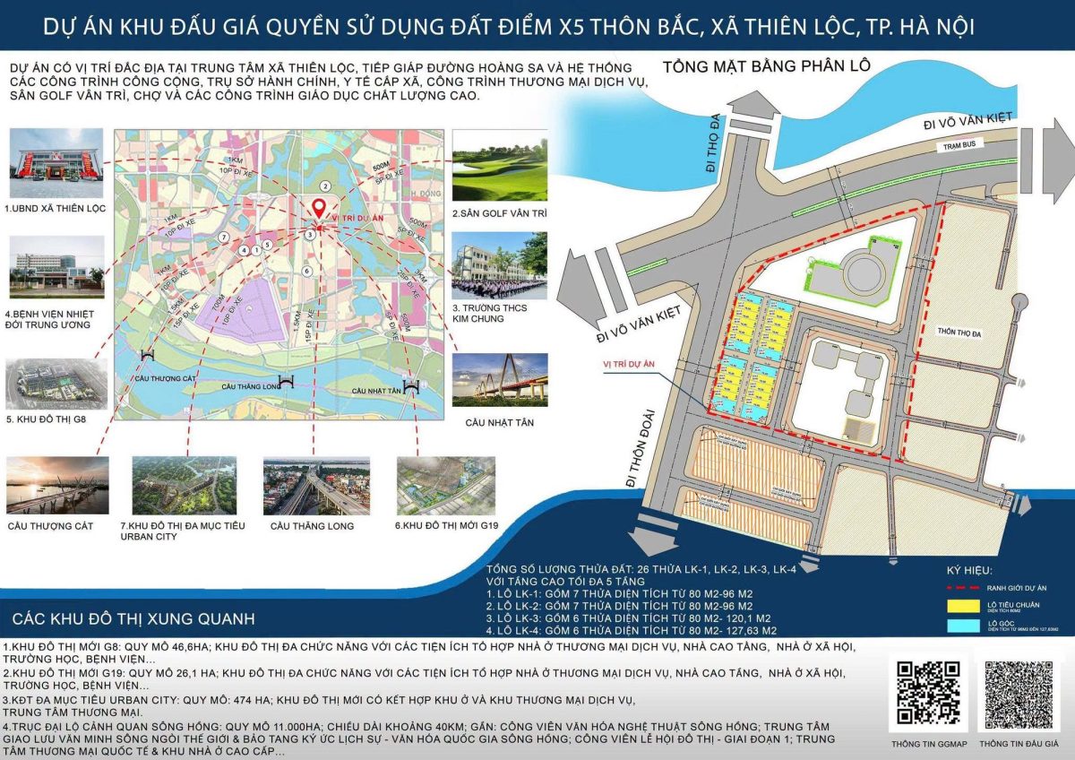 Xã Thiên Lộc đấu giá 105 thửa đất ở tại 3 khu đất - Ảnh 1