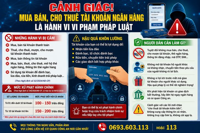 Công an sẽ điều tra khi phát hiện tài khoản ngân hàng có giao dịch nhận tiền như sau