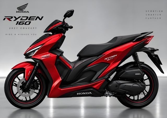 Honda Ryden 160 bất ngờ lộ diện khiến phân khúc xe tay ga thể thao lập tức dậy sóng
