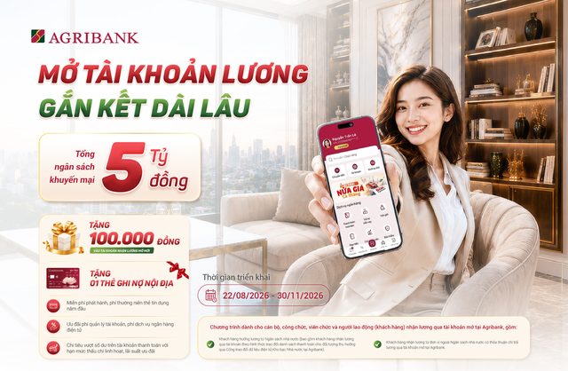 Nhận lương thuận tiện - Giao dịch dễ dàng - Tận hưởng nhiều ưu đãi cùng Agribank - Ảnh 1