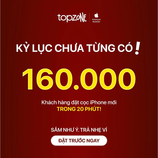 TopZone lập kỷ lục