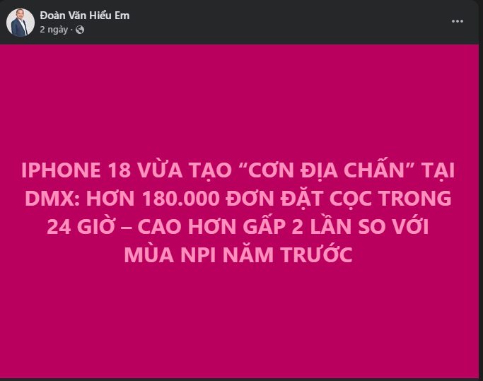 Vừa nhận cọc hơn 180.000 iPhone 18, ông Nguyễn Đức Tài liền chuẩn bị chia tiền cho cổ đông Điện Máy Xanh - Ảnh 1