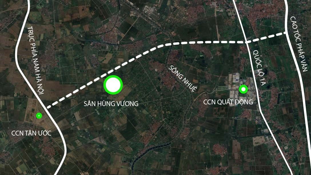 Toàn cảnh đại lộ rộng gần gấp 3 lần đường băng sân bay, chạy xuyên siêu dự án 925.000 tỷ đồng, kết nối trực tiếp tới sân vận động 135.000 chỗ lớn nhất thế giới của Vingroup - Ảnh 1