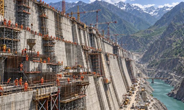 Di dời 50.000 người để xây siêu công trình trên 1.300 mét, có hồ chứa 13,3 tỷ mét khối, đập thuỷ điện cao gần gấp đôi đập Tam Hiệp đã thành hình - Ảnh 1