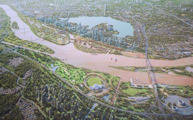 Thông tin về dự án Trục đại lộ cảnh quan sông Hồng: Những khu dân cư nào thuộc diện di dời?