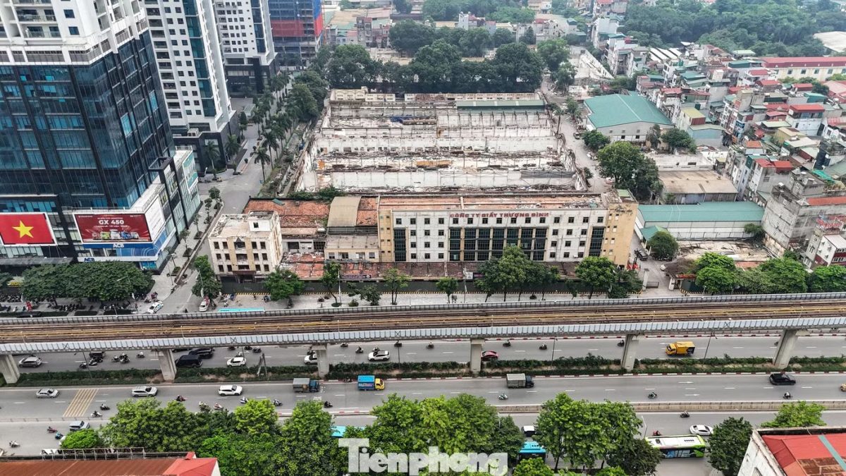 Diện mạo khu ‘đất vàng’ 3,6 ha sau khi nhà máy Giầy Thượng Đình tháo dỡ