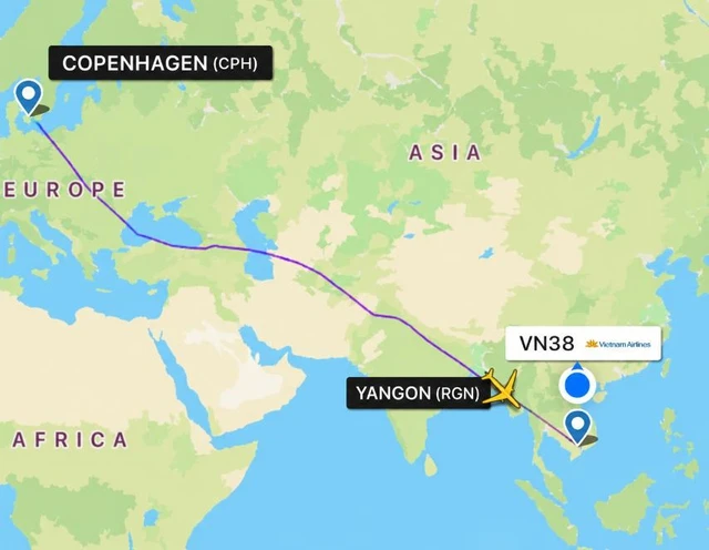 Vietnam Airlines hạ cánh khẩn cấp tại Myanmar cấp cứu sản phụ sinh con trên máy bay