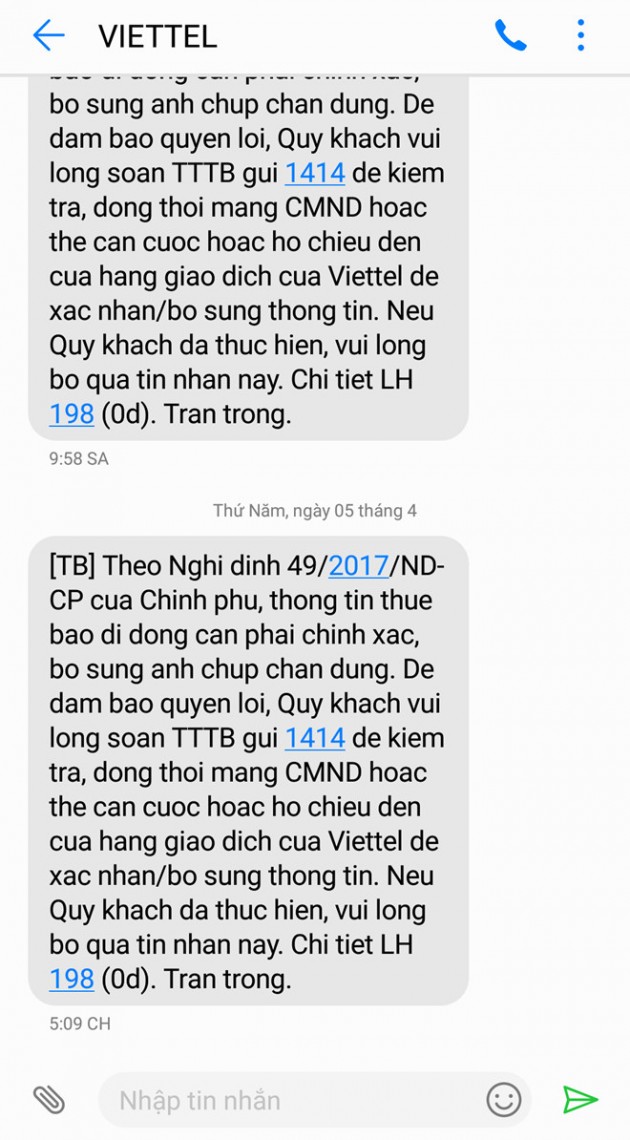 Chu thue bao Viettel phan nan quy dinh phai nop hinh chan dung hinh anh 2