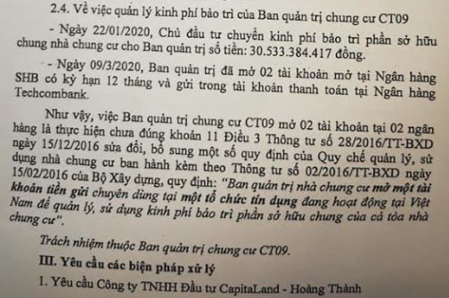 Bộ Xây dựng yêu cầu loạt chủ đầu tư trả ngay 250 tỷ đồng phí bảo trì - Ảnh 1.