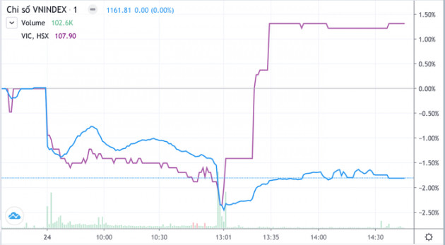 Cổ phiếu bị dập tơi tả, VN-Index bay hơn 21 điểm - Ảnh 1.