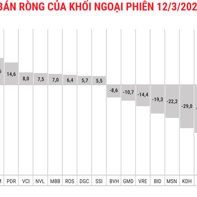 Khối ngoại tiếp tục hạ bớt lực bán ròng, chỉ còn gần 278 tỷ đồng