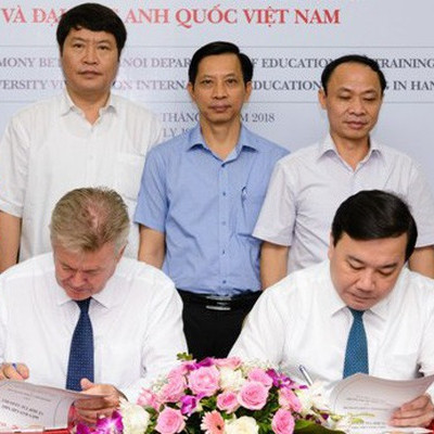 Sở Giáo dục và Đào tạo Hà Nội hợp tác với Đại học Anh Quốc Việt Nam