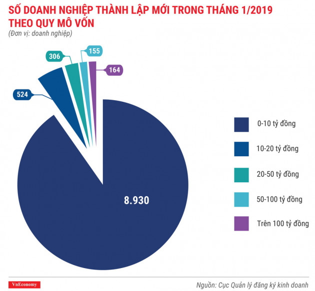 Tình hình thành lập doanh nghiệp tháng 1/2019 qua các con số - Ảnh 3.