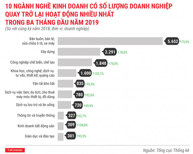 Toàn cảnh bức tranh thành lập doanh nghiệp quý 1/2019 - Ảnh 12.