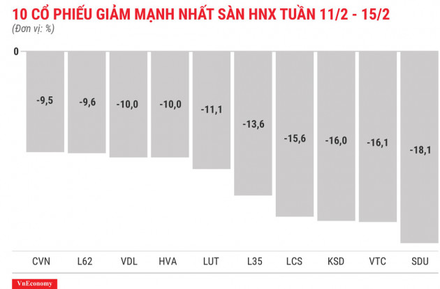 Top 10 cổ phiếu tăng/giảm mạnh nhất tuần 11-15/2 - Ảnh 8.