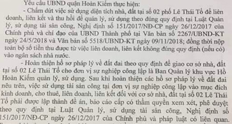 Trung tâm văn hoá Hồ Gươm tiếp tục được cho thuê kinh doanh? - Ảnh 1.