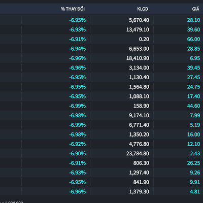 Xả hàng ồ ạt, VN-Index giảm sâu nhất 1 tháng