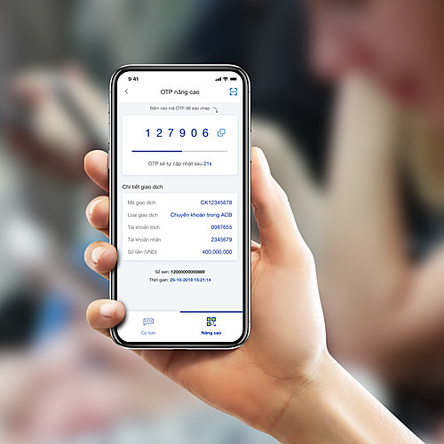 ACB nâng cấp phương thức xác thực chuyển khoản