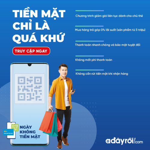 Adayroi khuyến mãi nhân ngày không tiền mặt đầu tiên ở Việt Nam