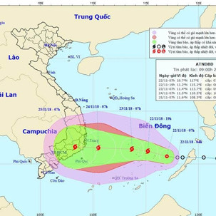 Bão số 9 có thể ảnh hưởng tới lô dầu khí ngoài khơi