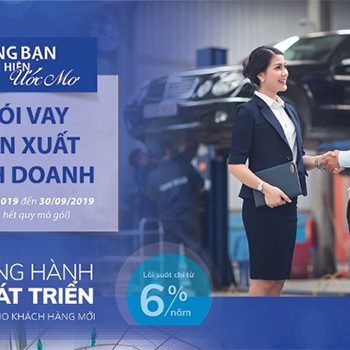 BIDV triển khai gói vay sản xuất kinh doanh với lãi suất từ 6%