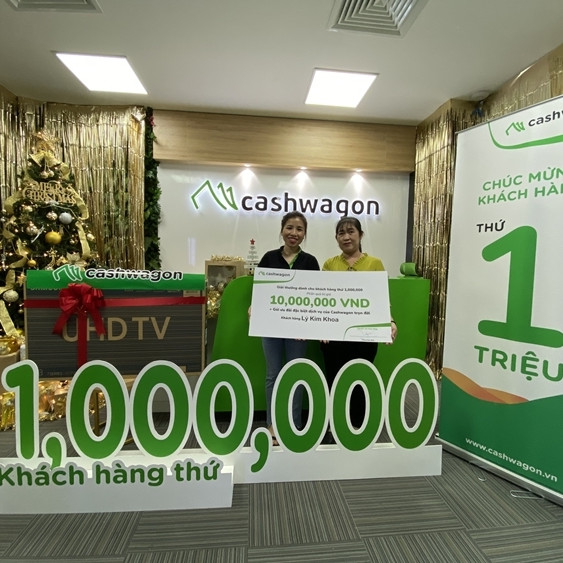 Cashwagon Việt Nam tri ân khách hàng thứ một triệu